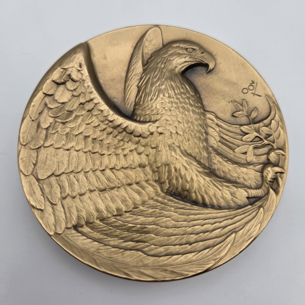 1987 United States Bronze Medal Eagle Calendar American Politics Limited Edition